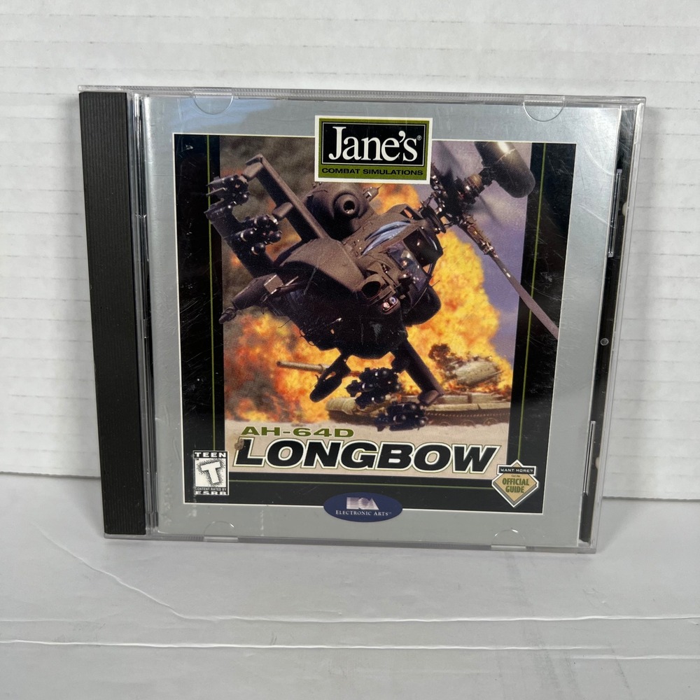 Janes AH-64D Longbow Limited Edition PC Game 1996 Electronic Arts Flight Sim